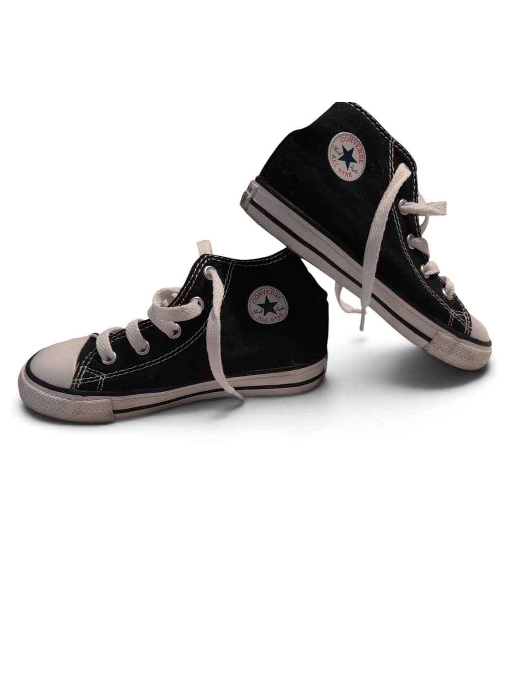 Converse Kids Black & White High Top Sneakers